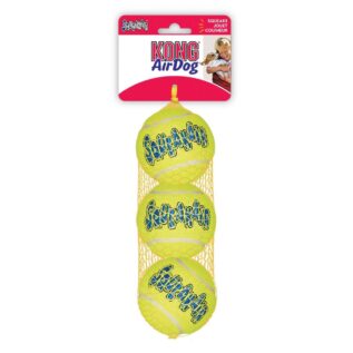 Kong AirDog Yellow SqueakAir Tennis Ball