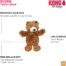 Kong Plush Mini Teddy Bear Dog Toy