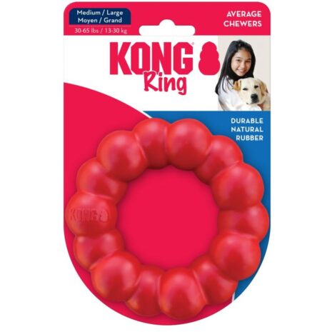 Kong Red Ring Dog Chew Toy 2 Kong Red Ring Dog Chew Toy