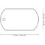 MyFamily Big Military Pet ID Tag - Chrome Brass