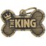 MyFamily Bronx Bone King XLarge Pet ID Tag - English Brass