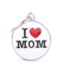 MyFamily Charms I Love Mom Small Pet ID Tag