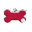 MyFamily Handmade Small Bone Pet ID Tag - Red