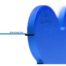 MyFamily Large Bone Pet ID Tag - Aluminium Blue