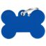 MyFamily Large Bone Pet ID Tag - Aluminium Blue