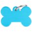 MyFamily Large Bone Pet ID Tag - Aluminium Light Blue