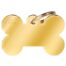 MyFamily Large Bone Pet ID Tag - Gold Brass