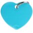 MyFamily Large Heart Pet ID Tag - Aluminium Light Blue