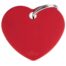 MyFamily Large Heart Pet ID Tag - Aluminium Red