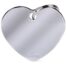 MyFamily Large Heart Pet ID Tag - Chrome Brass