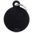 MyFamily Large Round Pet ID Tag - Aluminium Black