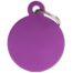 MyFamily Large Round Pet ID Tag - Aluminium Purple