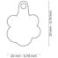 MyFamily Shine Glitter Paw Pet ID Tag - Grey