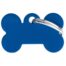 MyFamily Small Bone Pet ID Tag - Aluminium Blue