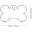 MyFamily Small Bone Pet ID Tag - Size