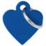 MyFamily Small Heart Pet ID Tag - Aluminium Blue