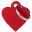 MyFamily Small Heart Pet ID Tag - Aluminium Red