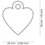 MyFamily Small Heart Pet ID Tag - Size