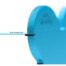 MyFamily Small Round Pet ID Tag - Aluminium Light Blue