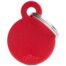 MyFamily Small Round Pet ID Tag - Aluminium Red