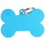 MyFamily XL Bone Pet ID Tag - Aluminium Light Blue