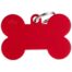 MyFamily XL Bone Pet ID Tag - Aluminium Red