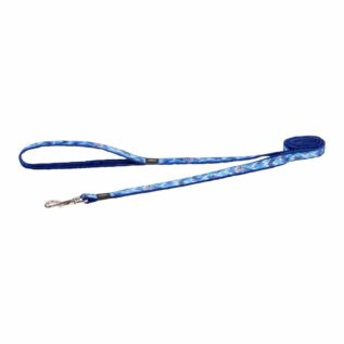 Rogz Fashion Classic Medium Dog Lead - Amphibian Blue