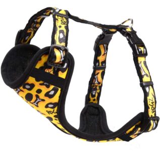 Rogz Fashion Comfy Small Dog Harness - Leopard Bone