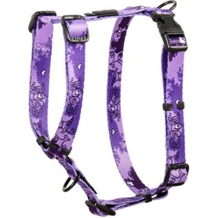 Rogz Fusion Classic Large Harness - Grape Doodle