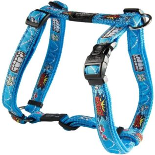 Rogz Fusion Classic Medium Harness - Comic Blue