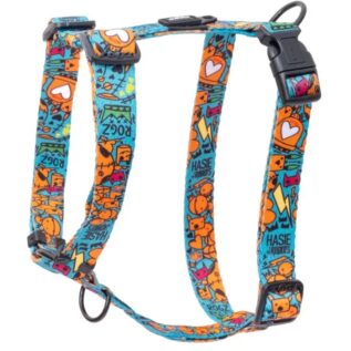 Rogz Fusion Classic Medium Harness - Electric Turquoise