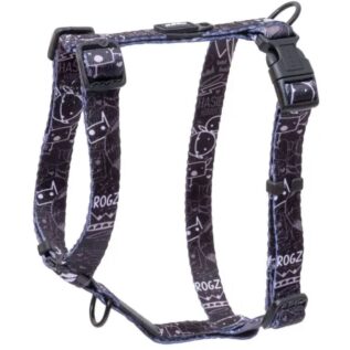 Rogz Fusion Classic Medium Harness - Midnight Black
