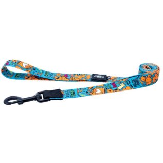 Rogz Fusion Classic Medium Lead - Electric Turquoise