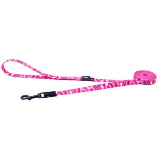 Rogz Fusion Classic Medium Lead - Pink Paw