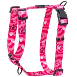 Rogz Fusion Classic Small Harness - Pink Paw