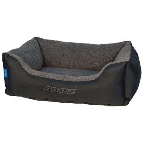 Rogz Outdoor Walled Medium Dog Bed - Charcoal