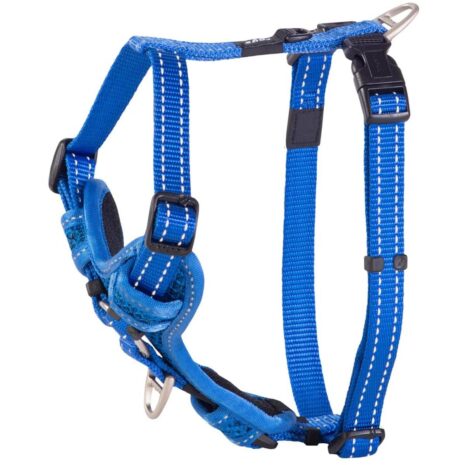 Rogz Utility Control Medium Dog Harness - Blue Reflective