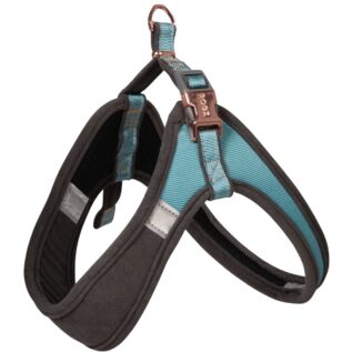 Rogz Urban Fast Fit Adjustable XS/S Dog Harness - Turquoise Moon