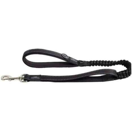Rogz Utility Bungee XL Dog Leash - Black Reflective
