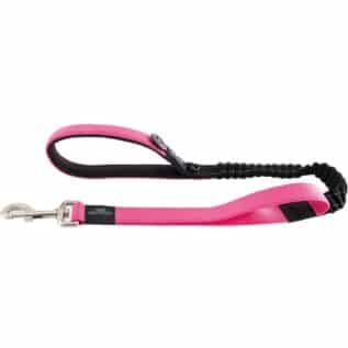 Rogz Utility Bungee XL Dog Leash - Pink Reflective