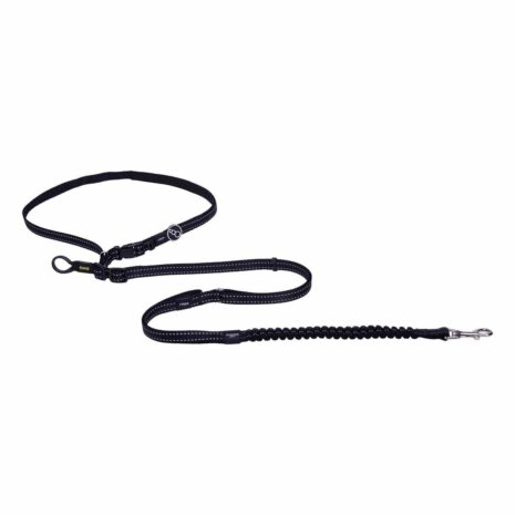 Rogz Utility Handsfree Medium Lead - Black Reflective