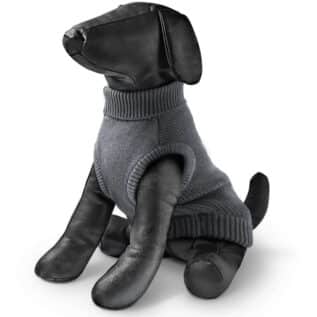 Rogz Wolfskin Knitted Dog Sweater - Dark Grey