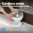 White PetSafe HydroSphere fountain lifted from its cordless base