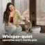White PetSafe HydroSphere fountain beside a cat in a quiet room