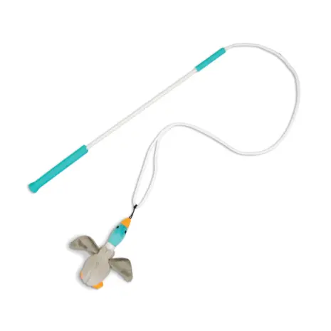 Outward Hound Tail Teaser Interactive Dog Wand Toy, Multi Outward Hound Tail Teaser Interactive Dog Wand Toy, Multi