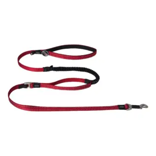 Rogz Utility Medium 16mm Snake Control Lead Red on a white background