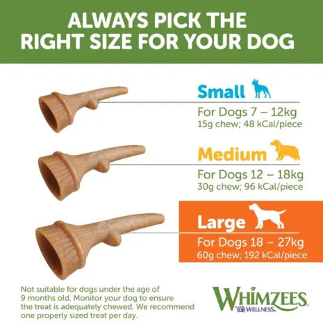Whimzees Large Antler Single product view 5 Whimzees Large Antler Single product view 5