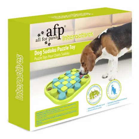 All For Paws Sudoku Treat Puzzle — retail packaging All For Paws Sudoku Treat Puzzle — retail packaging