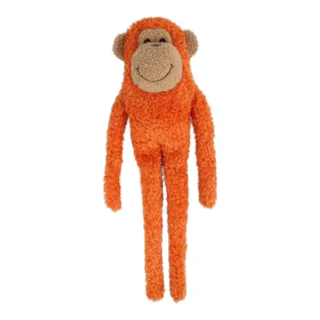 All For Paws Titan Gnaw Micky Monkey Dog Toy — orange monkey with long limbs All For Paws Titan Gnaw Micky Monkey Dog Toy — orange monkey with long limbs