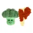 All For Paws Bone Appetit T-Bone & Broccoli Toy Duo — both toys included